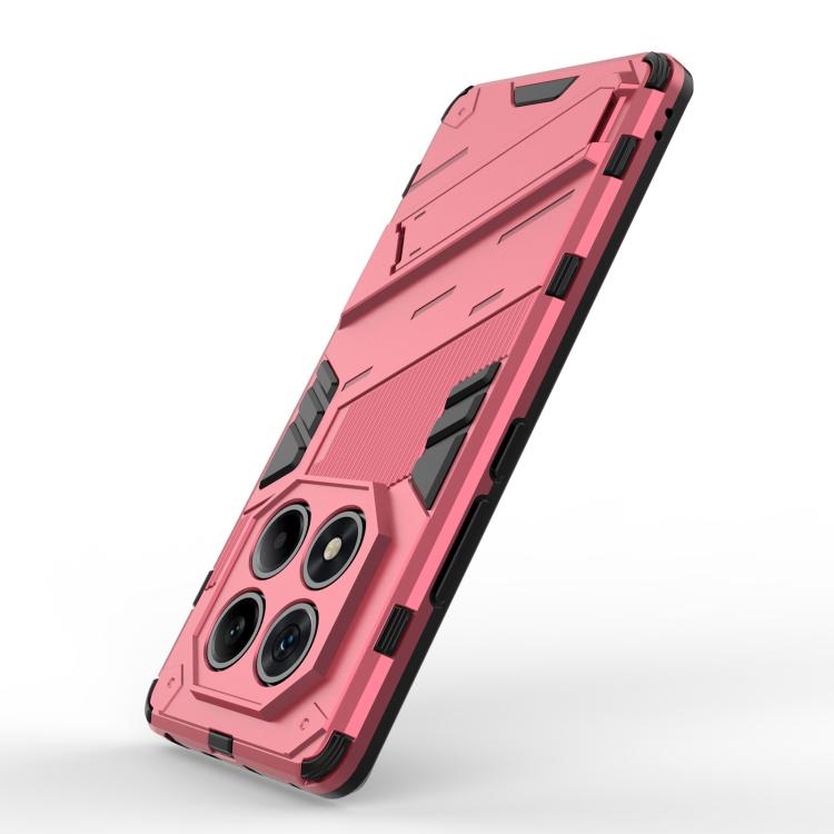 For Redmi Note 14 Pro 4G Punk Armor 2 in 1 PC + TPU Phone Case with Holder