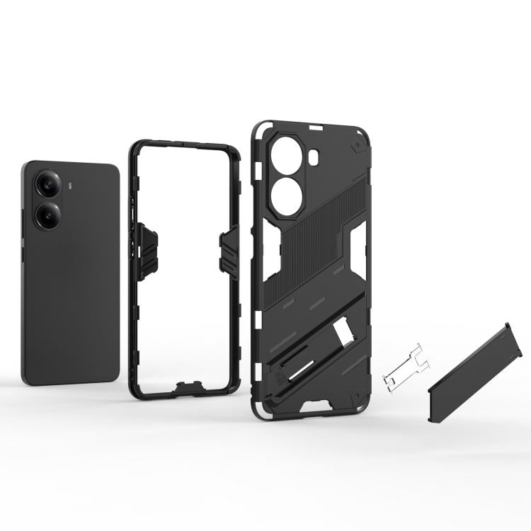 For Redmi Note Turbo 4 Punk Armor 2 in 1 PC + TPU Phone Case with Holder