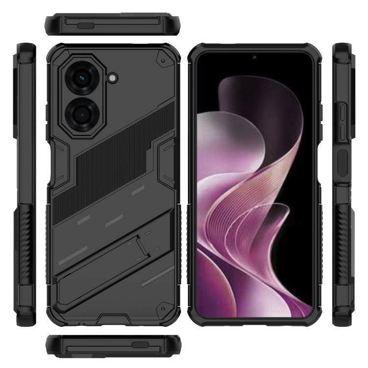 For Redmi A5 4G 171.1mm / Poco C71 Punk Armor 2 in 1 PC + TPU Phone Case with Holder