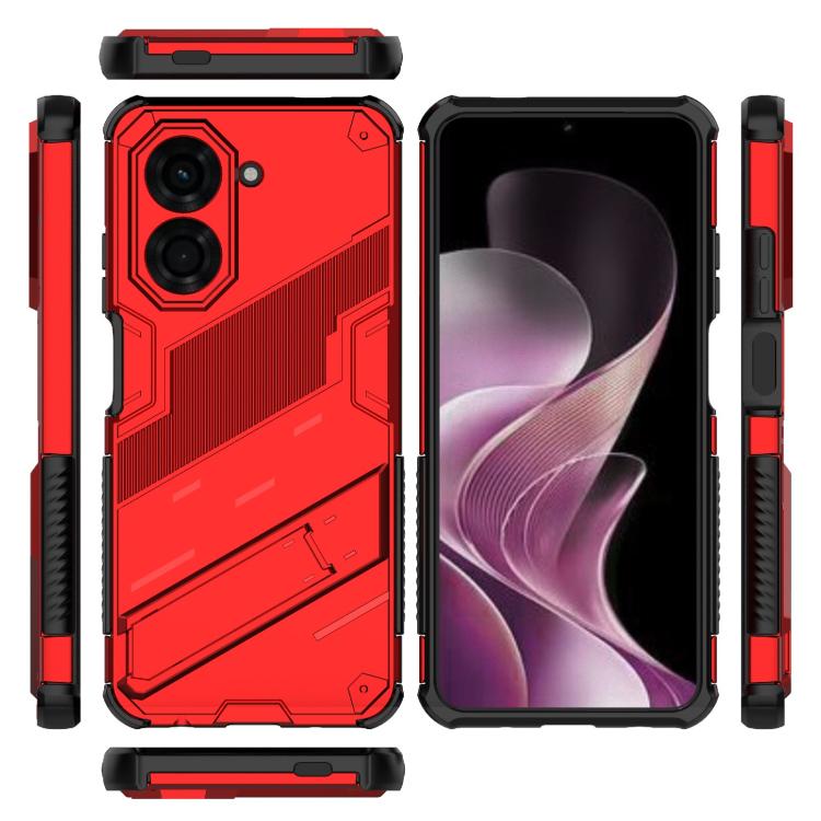 For Redmi A5 4G 171.1mm / Poco C71 Punk Armor 2 in 1 PC + TPU Phone Case with Holder