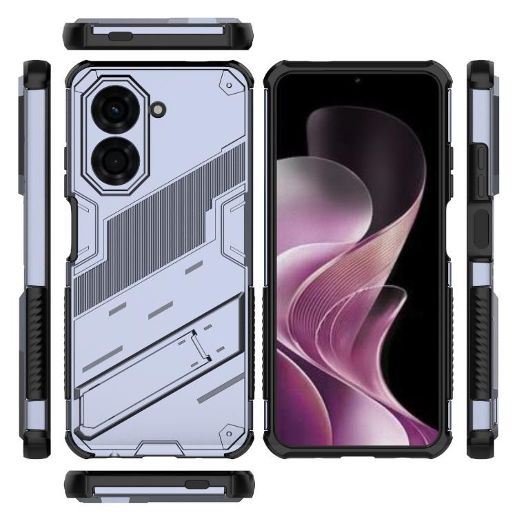 For Redmi A5 4G 171.1mm / Poco C71 Punk Armor 2 in 1 PC + TPU Phone Case with Holder