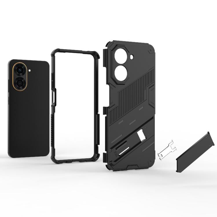 For Redmi A5 4G 171.1mm / Poco C71 Punk Armor 2 in 1 PC + TPU Phone Case with Holder