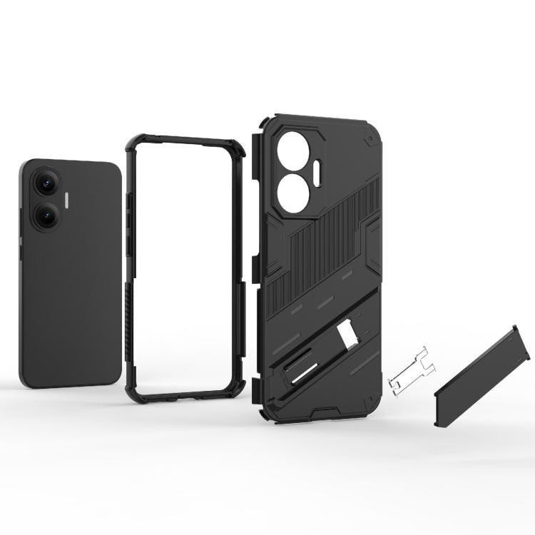 For Redmi Turbo 4 Pro Punk Armor 2 in 1 PC + TPU Phone Case with Holder