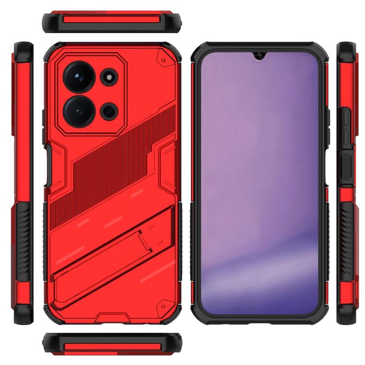 For Redmi 15C 5G/4G Global 171mm Punk Armor 2 in 1 PC + TPU Phone Case with Holder