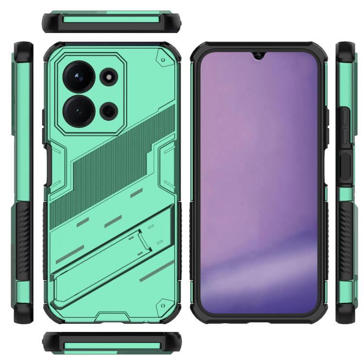 For Redmi 15C 5G/4G Global 171mm Punk Armor 2 in 1 PC + TPU Phone Case with Holder