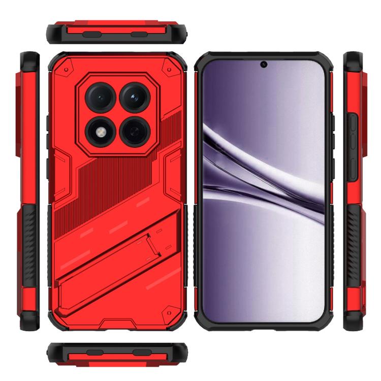 For Redmi Note 15 Pro 5G Global 163.6mm Punk Armor 2 in 1 PC + TPU Phone Case with Holder