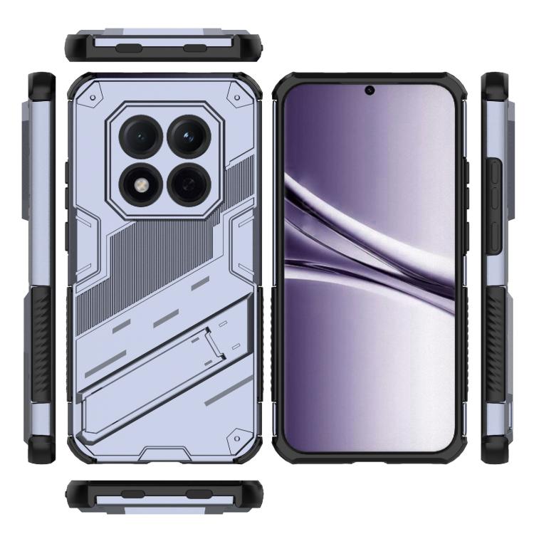For Redmi Note 15 Pro 5G Global 163.6mm Punk Armor 2 in 1 PC + TPU Phone Case with Holder
