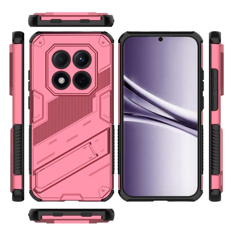 For Redmi Note 15 Pro 5G Global 163.6mm Punk Armor 2 in 1 PC + TPU Phone Case with Holder