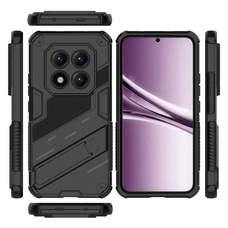 For Redmi Note 15 Pro+ 5G Global 163.3mm Punk Armor 2 in 1 PC + TPU Phone Case with Holder