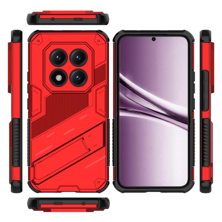 For Redmi Note 15 Pro+ 5G Global 163.3mm Punk Armor 2 in 1 PC + TPU Phone Case with Holder