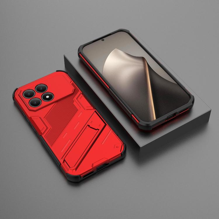 For Redmi K90 / Poco F8 Pro Punk Armor 2 in 1 PC + TPU Phone Case with Holder