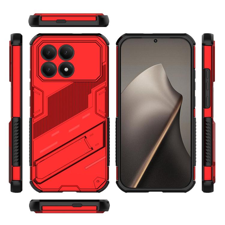 For Redmi K90 / Poco F8 Pro Punk Armor 2 in 1 PC + TPU Phone Case with Holder