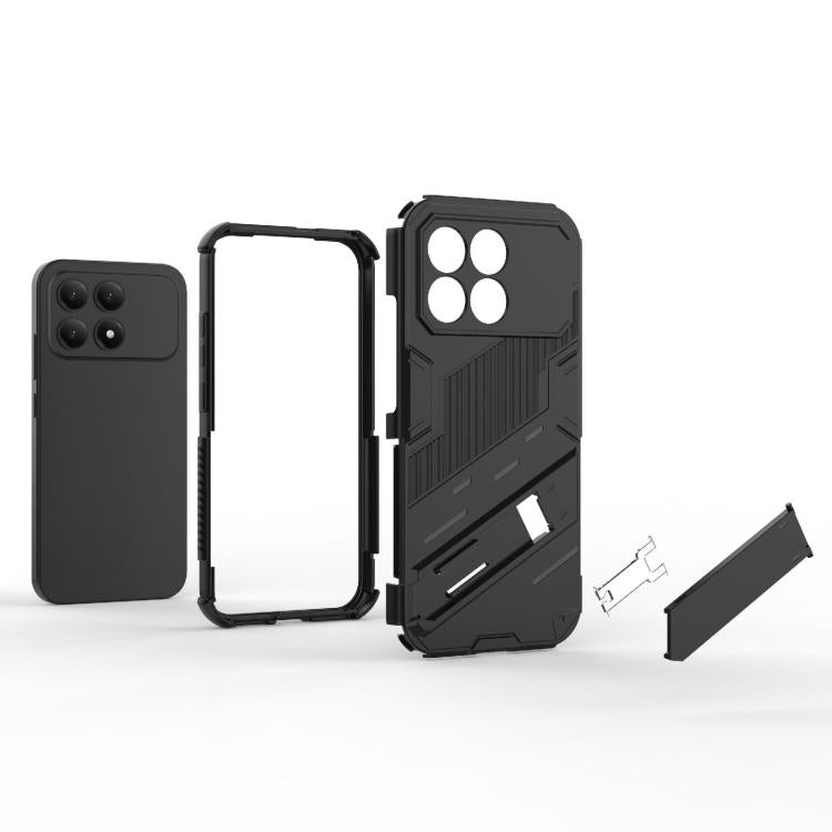 For Redmi K90 / Poco F8 Pro Punk Armor 2 in 1 PC + TPU Phone Case with Holder