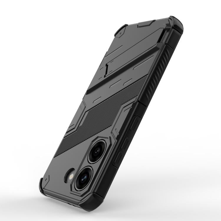 For Redmi Turbo 5 5G / Poco X8 Pro 5G Punk Armor 2 in 1 PC + TPU Phone Case with Holder