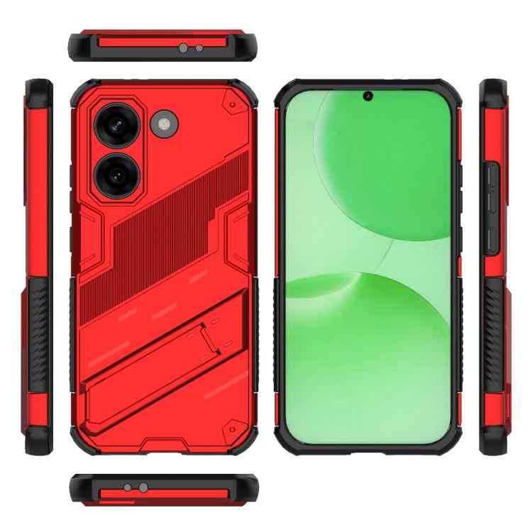 For Redmi Turbo 5 5G / Poco X8 Pro 5G Punk Armor 2 in 1 PC + TPU Phone Case with Holder