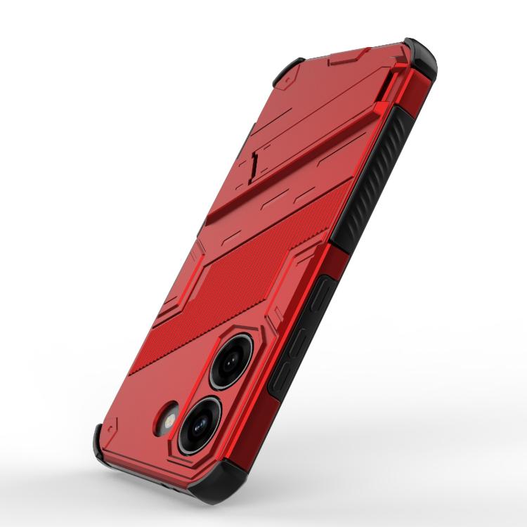 For Redmi Turbo 5 5G / Poco X8 Pro 5G Punk Armor 2 in 1 PC + TPU Phone Case with Holder
