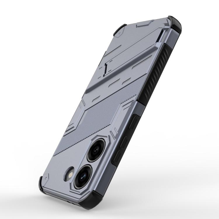 For Redmi Turbo 5 5G / Poco X8 Pro 5G Punk Armor 2 in 1 PC + TPU Phone Case with Holder