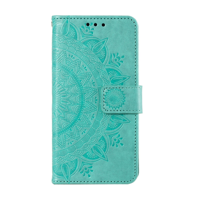 For Xiaomi Redmi Note 14 5G Totem Flower Embossed Leather Phone Case with Lanyard