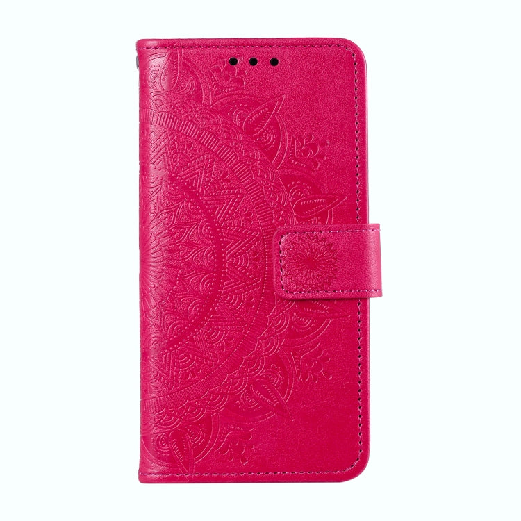 For Xiaomi Redmi Note 14 5G Totem Flower Embossed Leather Phone Case with Lanyard