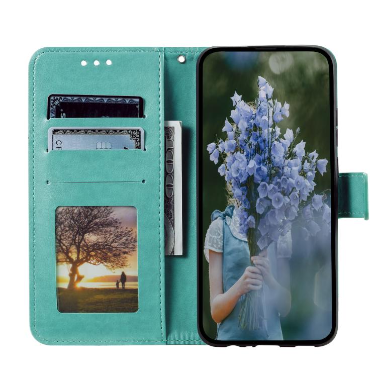 For Redmi Note 14 Pro 4G Totem Flower Embossed Leather Phone Case with Lanyard