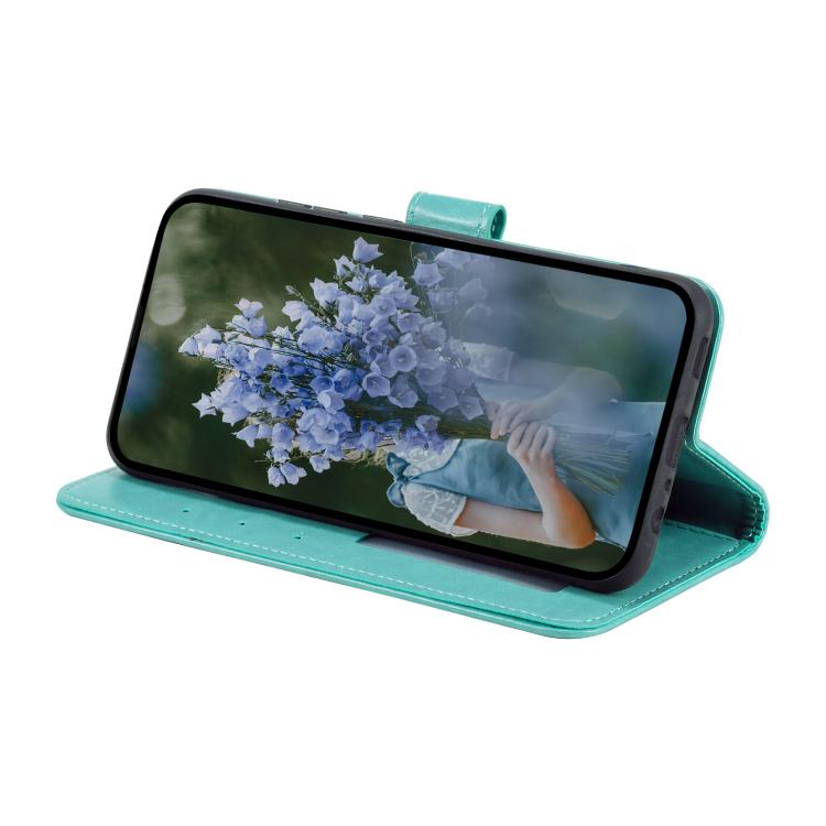 For Redmi Note 14 Pro 4G Totem Flower Embossed Leather Phone Case with Lanyard