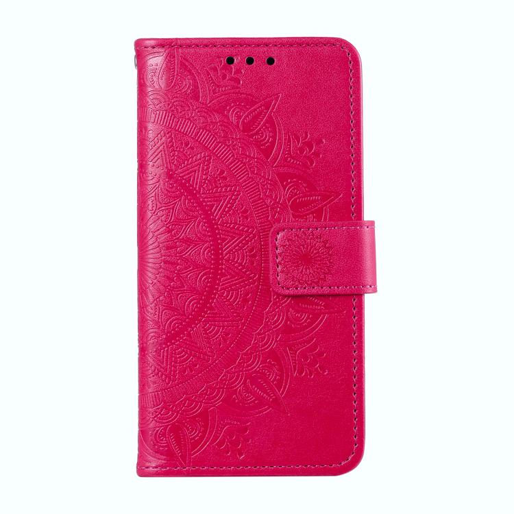 For Redmi Note 14 Pro 4G Totem Flower Embossed Leather Phone Case with Lanyard