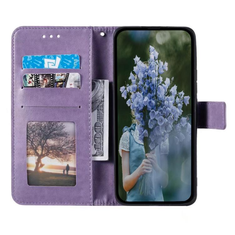 For Redmi Note 14 Pro 4G Totem Flower Embossed Leather Phone Case with Lanyard