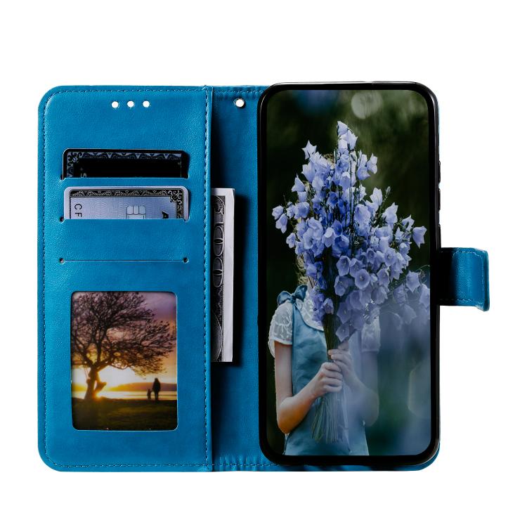 For Redmi Note 14 Pro 4G Totem Flower Embossed Leather Phone Case with Lanyard