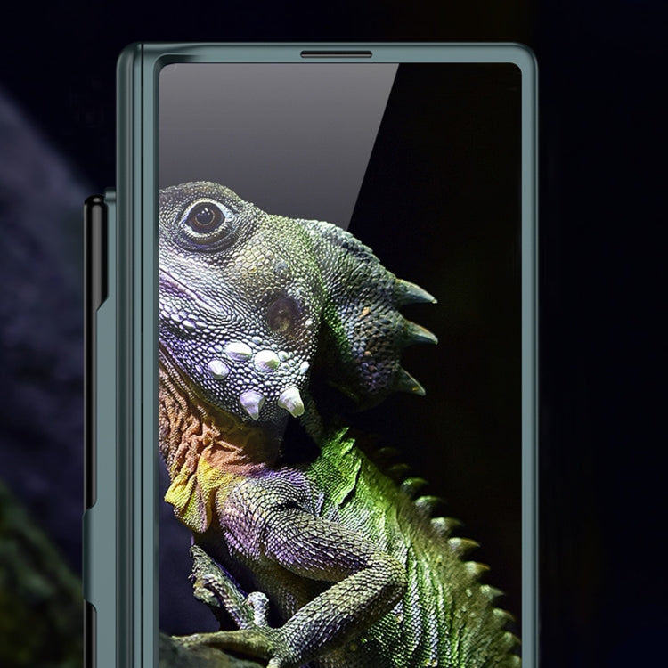 For Samsung Galaxy Z Fold6 GKK Integrated Anti Peep Full Coverage Magnetic Fold Phone Case with Pen Slot, Not Included Pen
