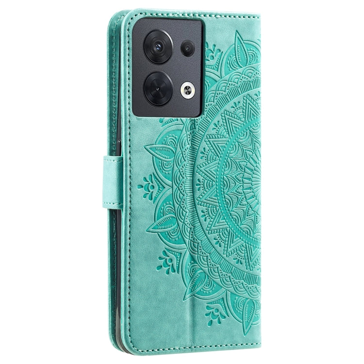 For Motorola Edge 50 Ultra Totem Flower Embossed Leather Phone Case with Lanyard