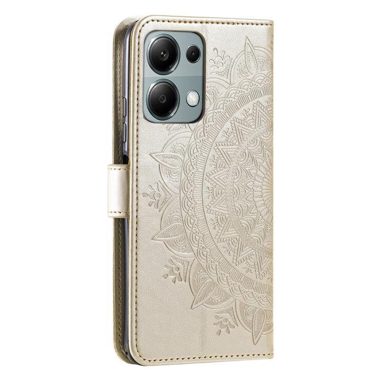For Motorola Edge 60 Fusion Totem Flower Embossed Leather Phone Case with Lanyard