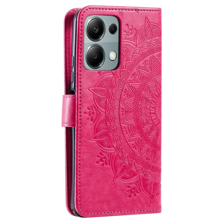 For Motorola Edge 60 Fusion Totem Flower Embossed Leather Phone Case with Lanyard
