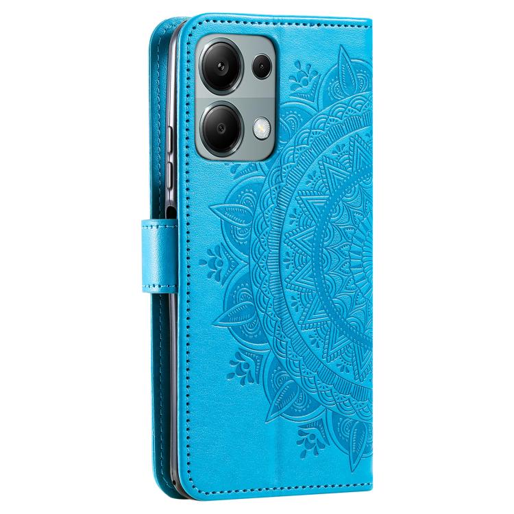 For Motorola Edge 60 Fusion Totem Flower Embossed Leather Phone Case with Lanyard