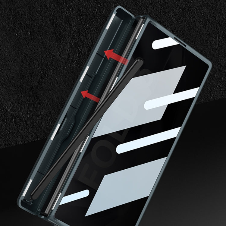 For Samsung Galaxy Z Fold6 GKK Integrated Anti Peep Full Coverage Magnetic Fold Phone Case with Pen Box, Not Included Pen