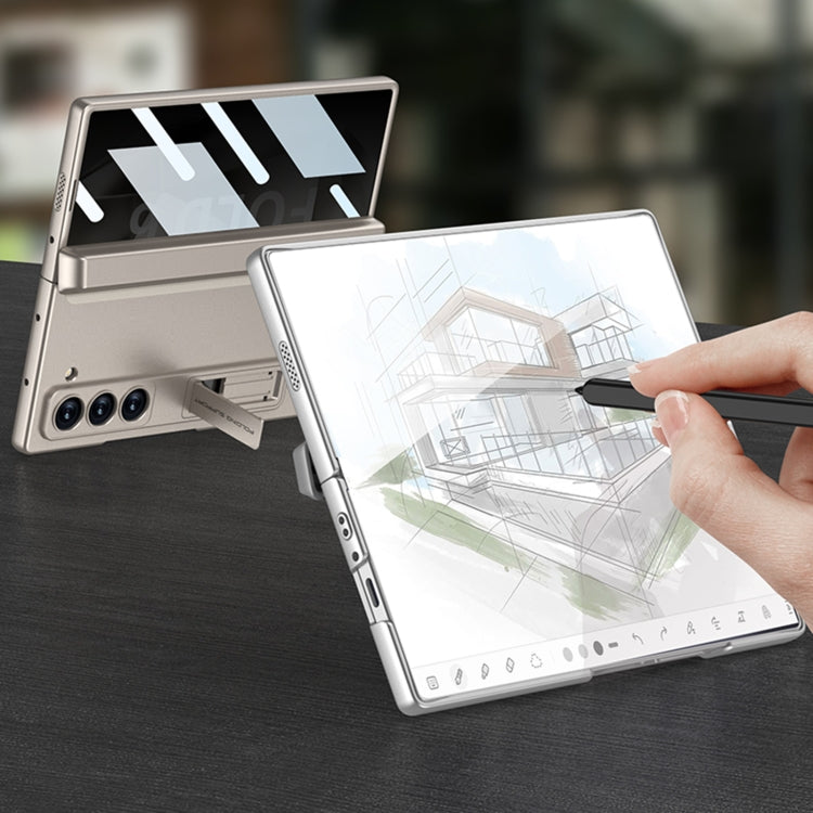 For Samsung Galaxy Z Fold6 GKK Integrated Anti Peep Full Coverage Magnetic Fold Phone Case with Pen Box, Not Included Pen