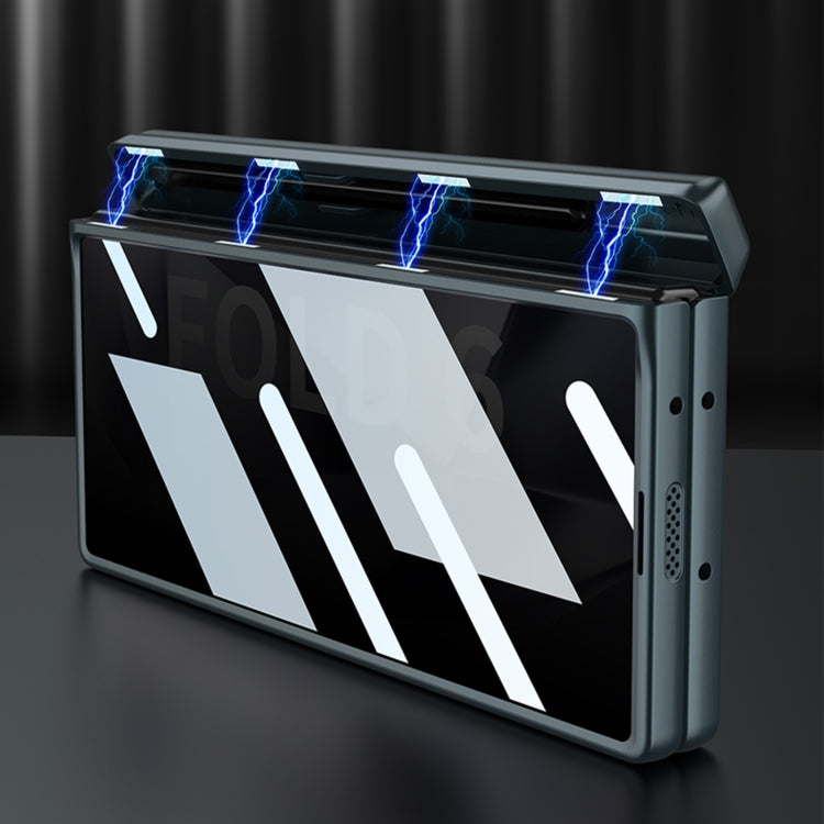 For Samsung Galaxy Z Fold6 GKK Integrated Anti Peep Full Coverage Magnetic Fold Phone Case with Pen Box, Not Included Pen