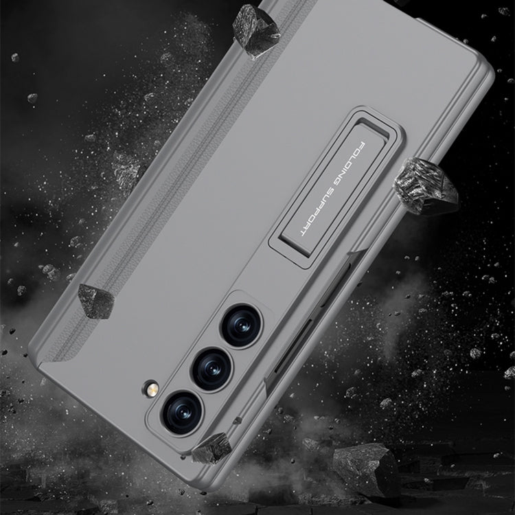 For Samsung Galaxy Z Fold6 GKK Integrated Anti Peep Full Coverage Magnetic Fold Phone Case with Pen Box, Not Included Pen
