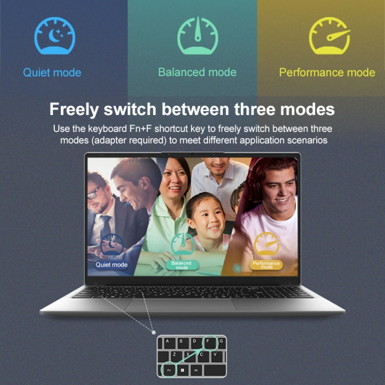 Jumper EZbook X8 15.6 inch Laptop, 16GB+512GB, Windows 11 Intel Alder Lake i5-12450H Octa Core - Grey