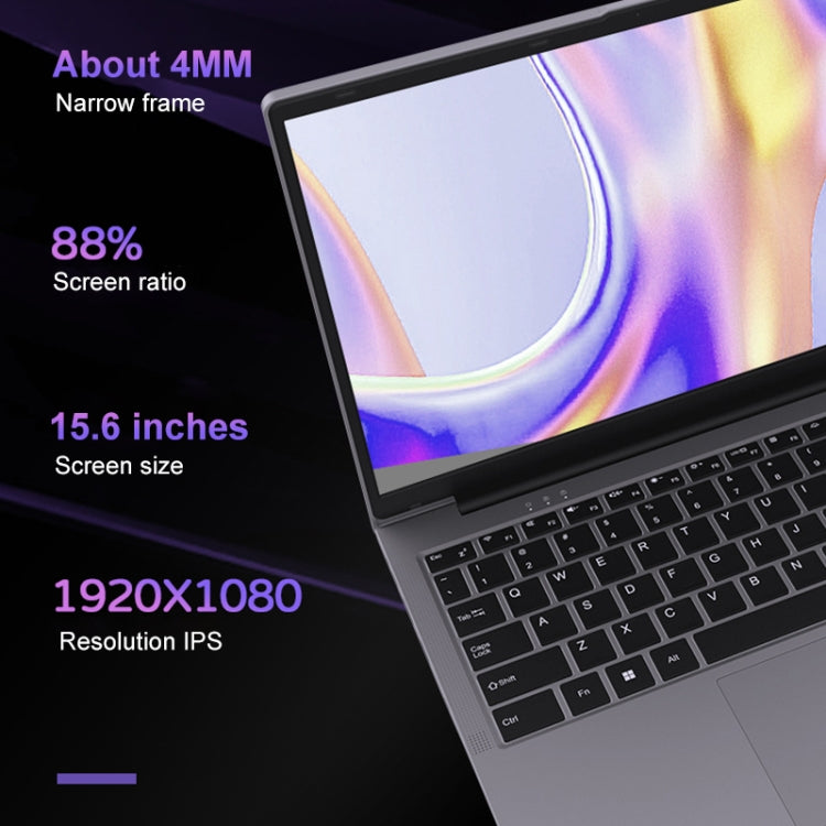 Jumper EZbook X8 15.6 inch Laptop, 16GB+512GB, Windows 11 Intel Alder Lake i5-12450H Octa Core - Grey