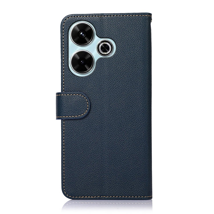 For Xiaomi Redmi 13 4G KHAZNEH Litchi Texture Leather RFID Phone Case