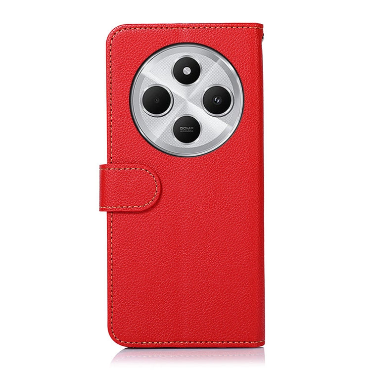 For Redmi 14C 4G KHAZNEH Litchi Texture Leather RFID Phone Case