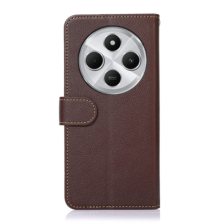 For Redmi 14C 4G KHAZNEH Litchi Texture Leather RFID Phone Case