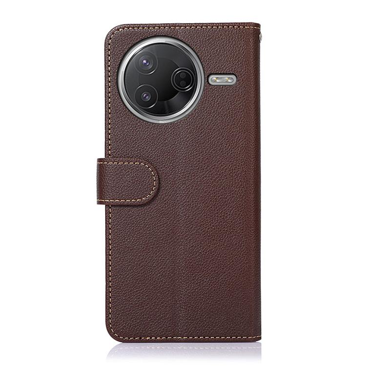 For Redmi K80 / K80 Pro KHAZNEH Litchi Texture Leather RFID Phone Case