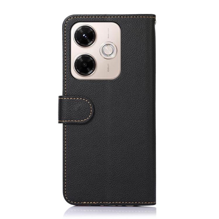For Redmi 13X KHAZNEH Litchi Texture Leather RFID Phone Case
