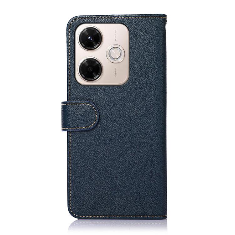 For Redmi 13X KHAZNEH Litchi Texture Leather RFID Phone Case