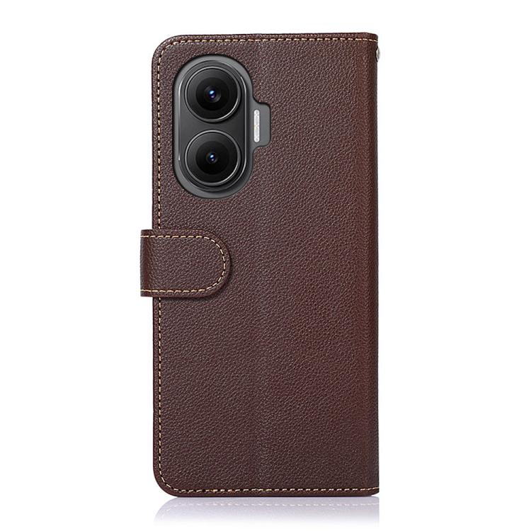 For Redmi Turbo 4 Pro KHAZNEH Litchi Texture Leather RFID Phone Case