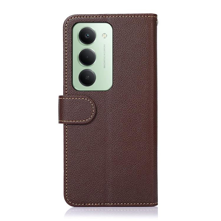 For Redmi 15 5G Global / 15 4G SEA KHAZNEH Litchi Texture Leather RFID Phone Case