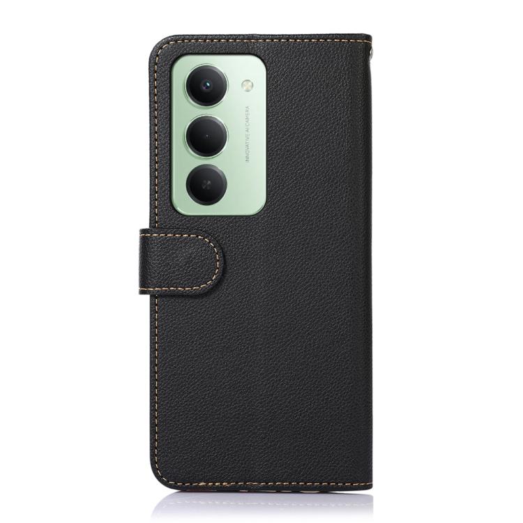 For Redmi 15 5G / 4G EU 171mm KHAZNEH Litchi Texture Leather RFID Phone Case