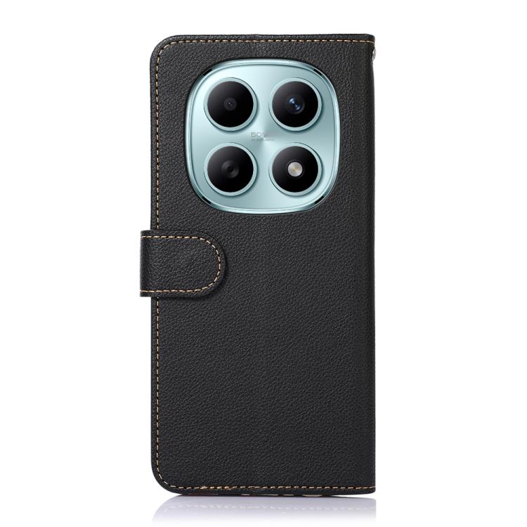 For Redmi Note 15 5G Global 164mm KHAZNEH Litchi Texture Leather RFID Phone Case