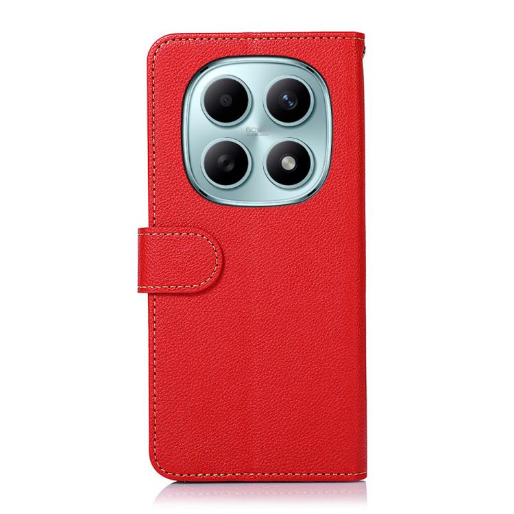 For Redmi Note 15 5G Global 164mm KHAZNEH Litchi Texture Leather RFID Phone Case
